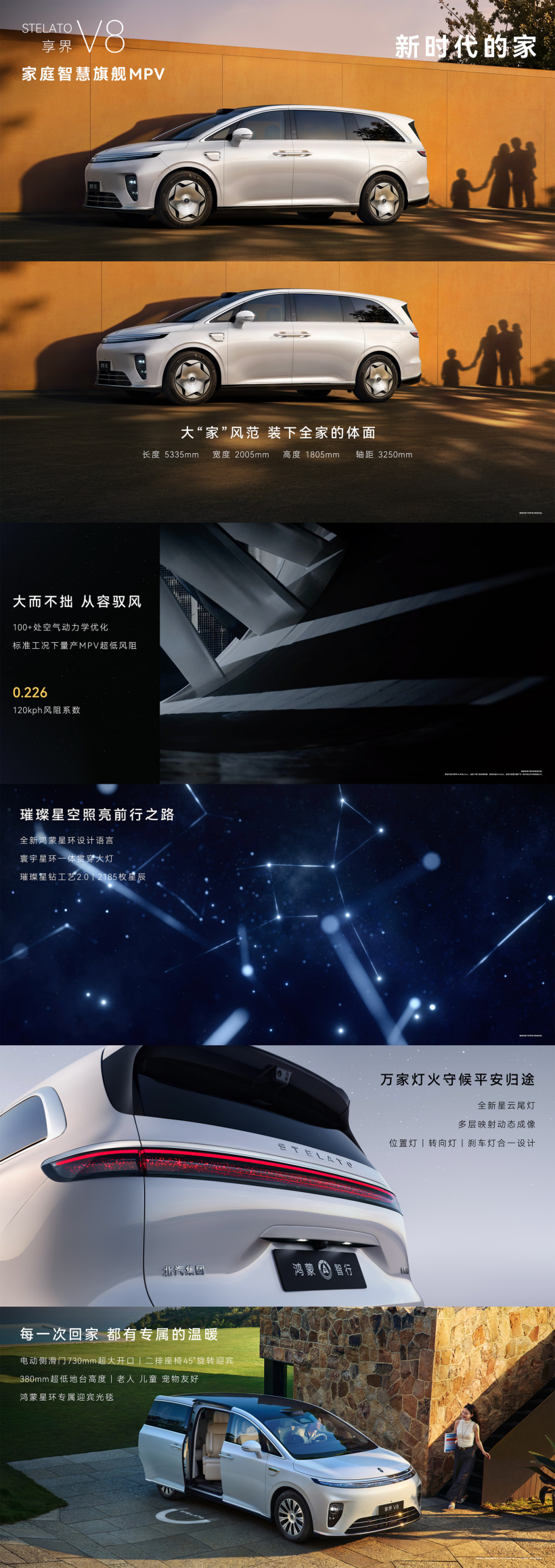 享界 V8 开启预订:32.98 万元起,全系 800V 与华为乾崑智驾,纯电续航 830km 详情细节