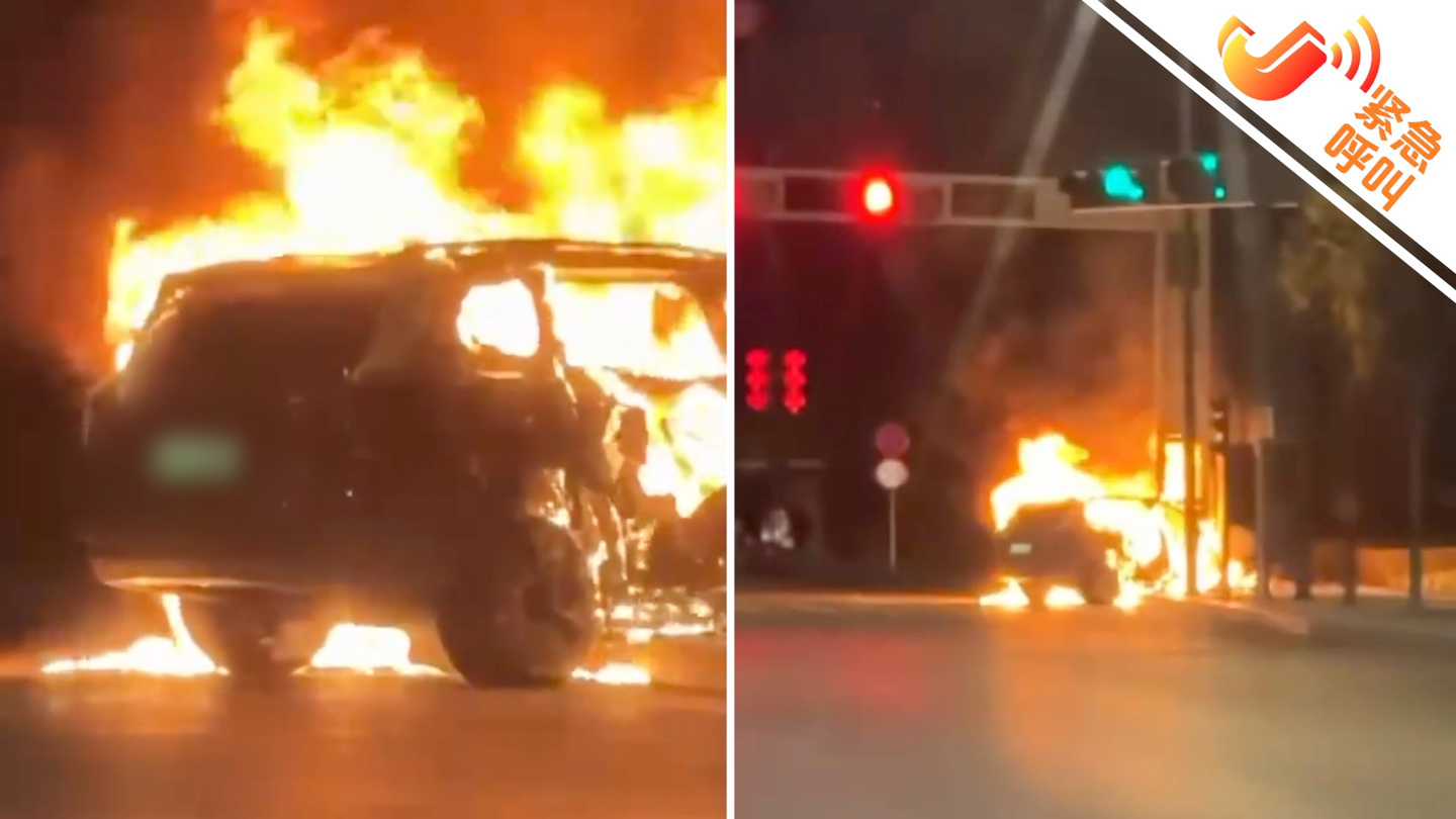 陕西神木市交管大队回应问界汽车碰撞起火事故:灯柱被烧短路、变色,目前正喷漆 车型实拍