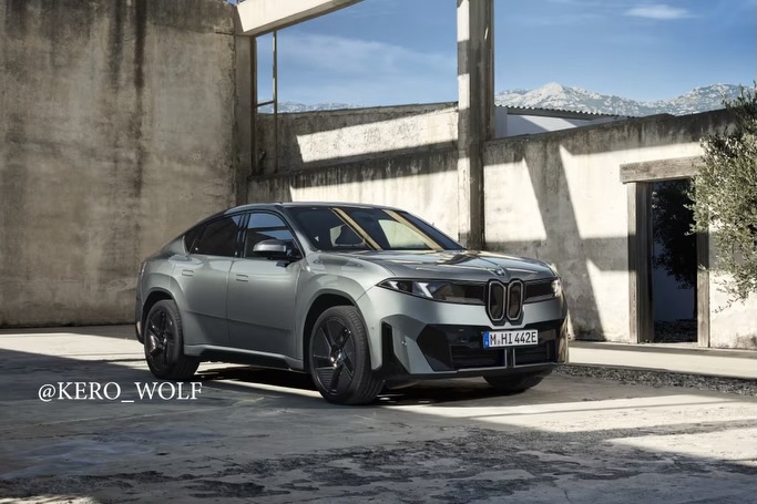 2027 款宝马电动轿跑 SUV iX4 曝光:溜背造型,17.9 英寸中央触控屏